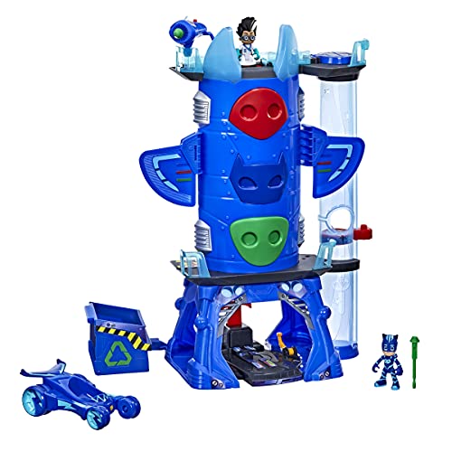 PJ Masks Deluxe Battle HQ Preschool Toy, Headquarters Playset with 2 Action Figures, Cat-Car Vehicle, and More for Kids Ages 3 and Up von PJ Masks