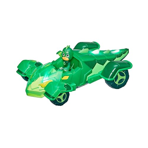 PJ Masks Heldenflitzer Geckomobil, Vorschulspielzeug mit Lichteffekten und Gecko Action-Figur für Kinder ab 3 Jahren von PJ Masks