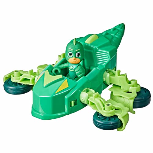 PJ MASKS F2134 Deluxe Vehicle Preschool Toy, Mobile Car with Gekko Action Figure for Kids Ages 3 and Up, Black von PJ Masks