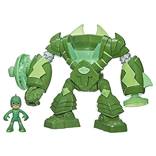 PJ Masks Robo-Gecko Vorschulspielzeug mit Lichtern und Geräuschen für Kinder ab 3 Jahren, enthält Gecko Action-Figur von PJ Masks