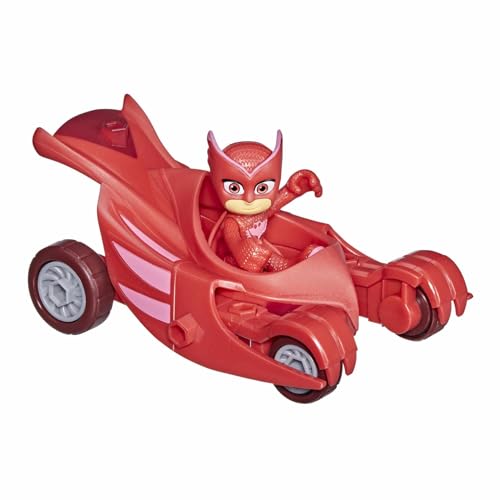 PJ Masks Eulengleiter Vorschulspielzeug, Eulettes Fahrzeug mit Eulette Action-Figur für Kinder ab 3 Jahren, Weiß von PJ Masks