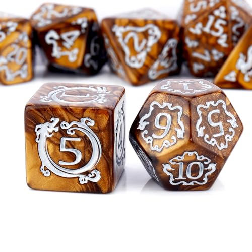 PJOY DND-Würfel-Set, polyedrische D&D-Würfel für Dungeons and Dragons Rollenspiele, TTRPG, DND-Geschenke von PJOY