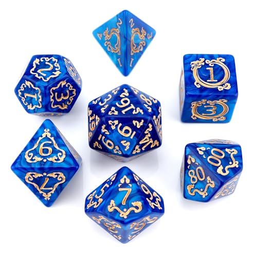 PJOY DND-Würfel-Set, polyedrische D&D-Würfel für Dungeons and Dragons Rollenspiele, TTRPG, DND-Geschenke von PJOY