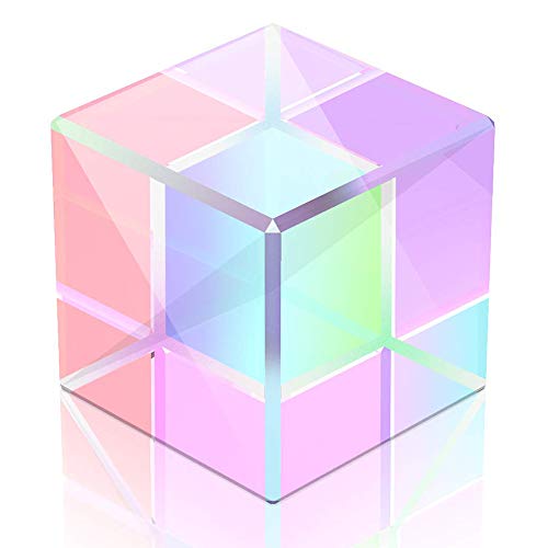 Würfel Prism Strahlteilungsprisma Mehrfarbiger Würfel Optisches Glas Würfel Prisma K9 Optischen Glas für Unterricht in Physik Lichtspektrum Regenbogen Effekt von Ropniik