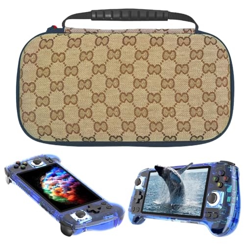 PKKP Tasche für Anbernic RG556, Eva Harte Tragetasche für Retro-Handheld-Spielkonsole, Staubdichte und Stoßfeste Handheld sspielkonsole Vielseitige Tasche, Kompatibel mit RG556 Zubehör von PKKP