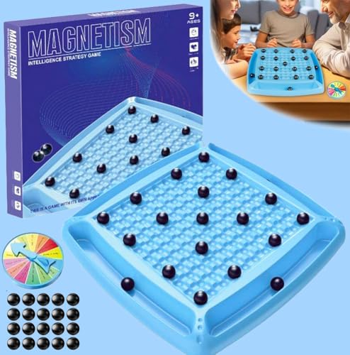 Schachbrett Magnetisch, Magnetic Chess Game, Magnetisches Schachspiel Brettspiel, Schach Set, Tragbares Chess Board für Erwachsene Kinder Party Reisen (D) von PKKP