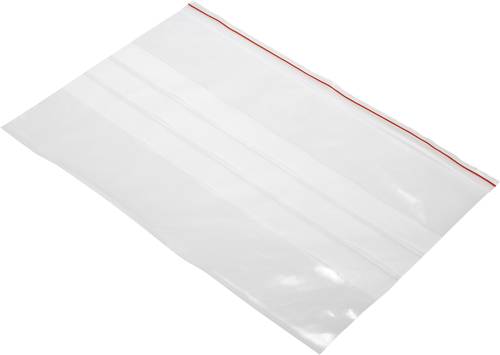 Druckverschlussbeutel mit Beschriftungsstreifen (B x H) 300mm x 200mm Transparent Polyethylen von No Name P-L