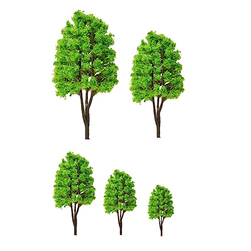 10st Kleine Baum Modelle Kleiner Baumschmuck Mini-dekor Miniaturmodell Eines Kleinen Baumes Palmendekorationen Kleines Baummodell Sandtisch-baumdekoration Plastik Green PLAFOPE von PLAFOPE