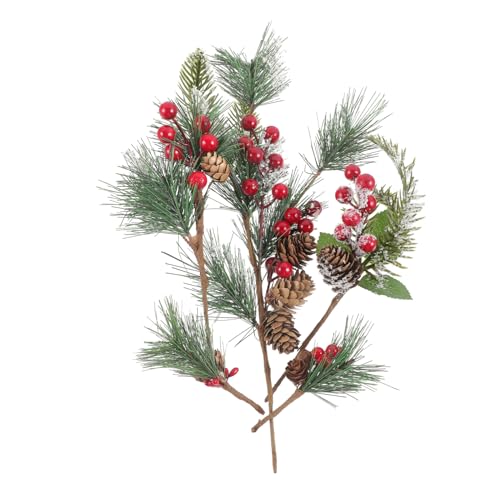 PLAFOPE 1 Satz weihnachtsdeko winterdeko weihnachtsgeschenk weihnachtsgeldgeschenke pine nuts künstliche pflanzen girlanden artificial pine picks weihnachtliche DIY dekoration Weich-PVC von PLAFOPE