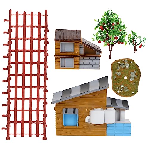 PLAFOPE 13 Stück Simuliertes Simulationsmodell Hausszene Verzierung Hausmodell Verzierung Kinder Lernspielzeug Bauernhof Modell Dekor Simulationshaus Modell von PLAFOPE