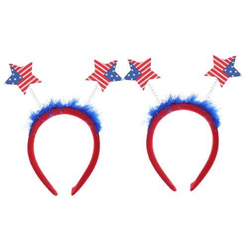 PLAFOPE 2 Stücke Independence Day Party Kopfschmuck Erwachsene Kinder Haar Hoops Kreative Haarbänder von PLAFOPE