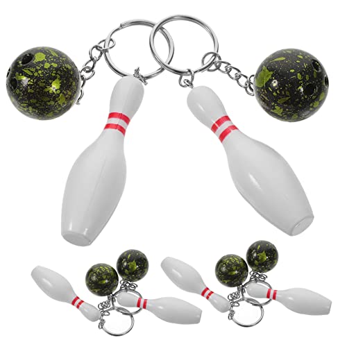 PLAFOPE 6 Stück Bowling Schlüsselanhänger Bowling Pin Schlüsselanhänger Bowling Schlüsselanhänger Große Bowling Handtaschen Anhänger Anhänger Bowling Partygeschenke von PLAFOPE