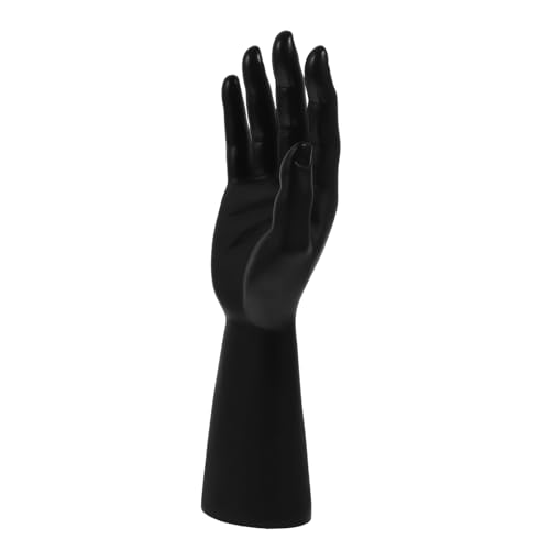 PLAFOPE Handmodell-requisiten Hand Schaufensterpuppe Ringhalter Für Handmodelle Ausstellungsständer Für Handmodelle Schaufensterpuppenständer Handpuppe Aus Kunststoff Plastik Black von PLAFOPE