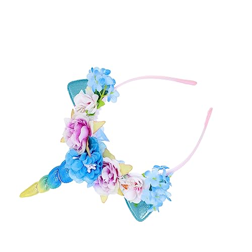 PLAFOPE einhorn stirnband Stirnbänder Einhorn Kostüm Stirnband Einhorn-Gastgeschenke Einhörner kinder haarschmuck hair accessories for Haarband für Kinder Einhorn-Ohr-Stirnband Stoff von PLAFOPE