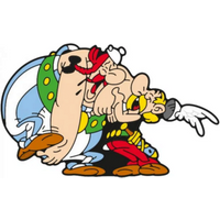 PEGASUSSPIELE PLA55006 Plastoy SAS Asterix und Obelix lachend - Magnet von PLASTOY