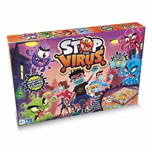 Play Fun by IMC Toys Stop The Virus | Lustiges Familien-Brettspiel für Jungen und Mädchen + 8 Jahre von PLAY FUN BY IMC TOYS