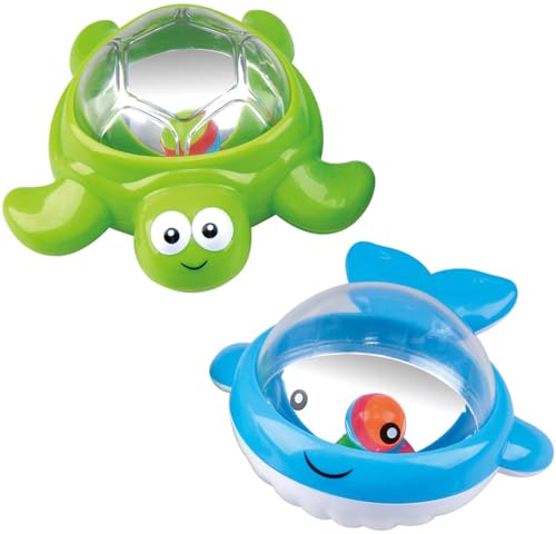 Badefreunde-Set Tub Twinklers, 2-TLG von PLAY Schildkröte Wal Badespielzeug +12M von PLAY