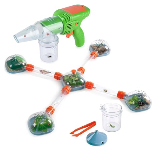 PLAY Insekten Kinder Forschenset, Entdecker Set, Mit Insektenfänger, Insektenlebensraumröhre, Beobachtungsbecher und Pinzetten, Adventurer Set Geschenke für 3 4 5 6 7 8+ Kinder von PLAY