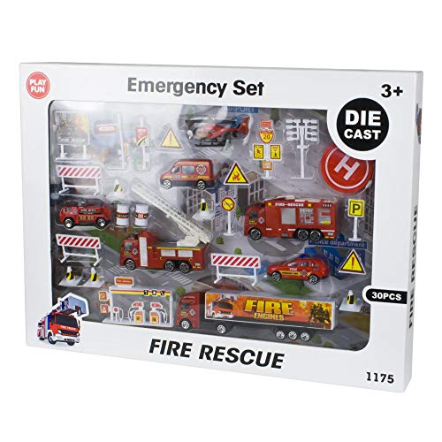 Die Cast Fire Playset 30 pcs von PLAYFUN