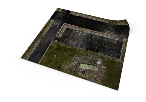 PLAYMATS C041-R-batman Batman Miniature Game Battlemat, Rubber mat, Suburbs, 48" x 48" / 122 cm x 122 cm von PLAYMATS