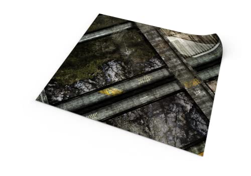 PLAYMATS C046-R-wwe Wild West Exodus Battlemat, Rubber mat, Colony Spaceship, 48" x 48" / 122 cm x 122 cm von PLAYMATS