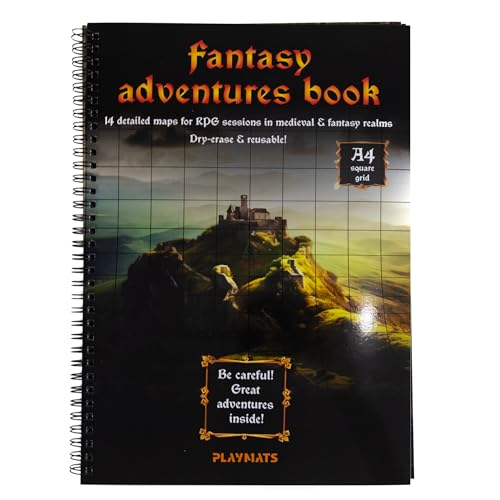 PLAYMATS Fantasy_kw A4 Trockenlöschbuch für RPG-Spiele von PLAYMATS