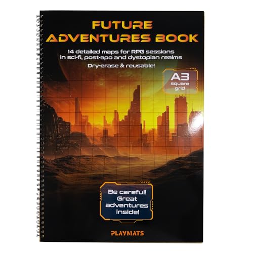 PLAYMATS Future_kw A3 Trockenlöschbuch für RPG-Spiele von PLAYMATS