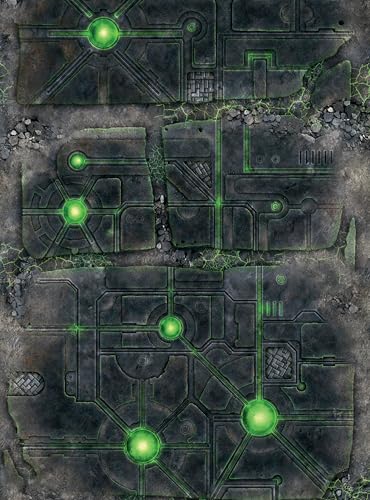 PLAYMATS Matte für Wargaming - WH40K: Kill Team - 30"x22" / 76x56 cm - Deathworld Tomb von PLAYMATS