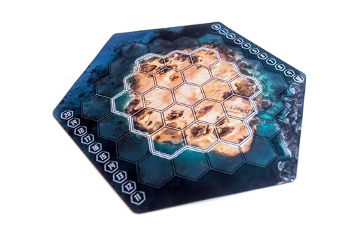 PLAYMATS P050 Brettspielmatte, Neuroshima Hex, 33 cm x 29 cm / 13" x 11,5" von PLAYMATS