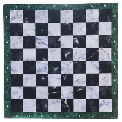 Gummimatte für Schach und Dame 35x35 cm / 14,1" x 14,1" - Marmor von PLAYMATS