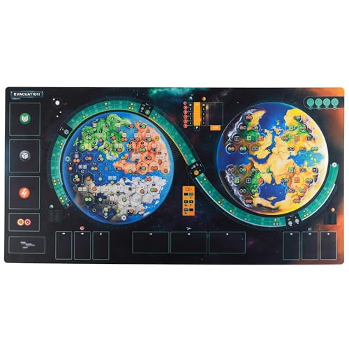 PLAYMATS P085 Evacuation Brettspielmatte, 96 x 49,7 cm / 37,8" x 19,5" von PLAYMATS