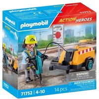 PLAYMOBIL 71752 Bauarbeiter mit Meißel von PLAYMOBIL® ACTION HEROES