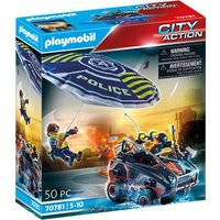 PLAYMOBIL 70781 Polizei-Fallschirm: Verfolgung des Amphibien-Fahrzeugs von PLAYMOBIL® CITY ACTION