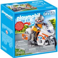 PLAYMOBIL® 70051 Notarzt-Motorrad mit Blinklicht von PLAYMOBIL® CITY LIFE