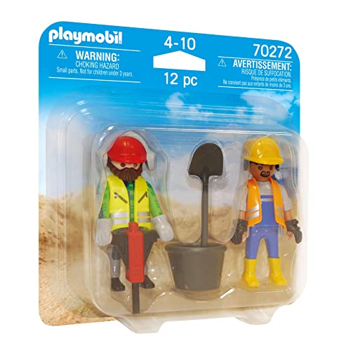 PLAYMOBIL DuoPacks 70272 Zwei Bauarbeiter, ab 4 Jahren von PLAYMOBIL