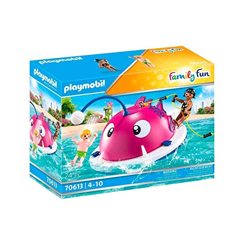 PLAYMOBIL Family Fun 70613 Kletter-Schwimminsel, Schwimmfähig, Ab 4 Jahren von PLAYMOBIL