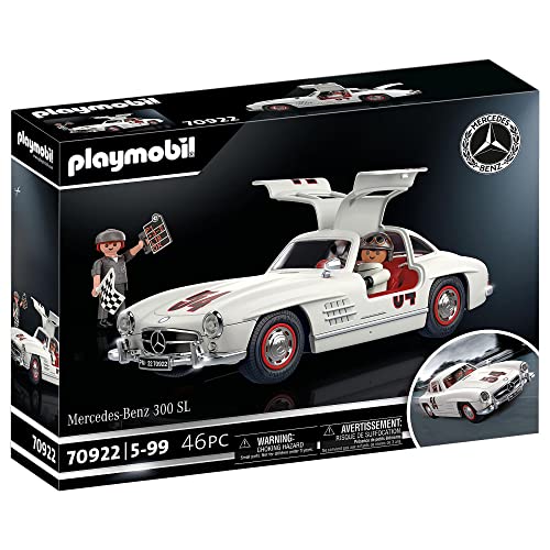 PLAYMOBIL 70922 Mercedes-Benz 300 SL, Modellauto für Erwachsene und Spielzeugauto für Kinder, 5-99 Jahre von PLAYMOBIL