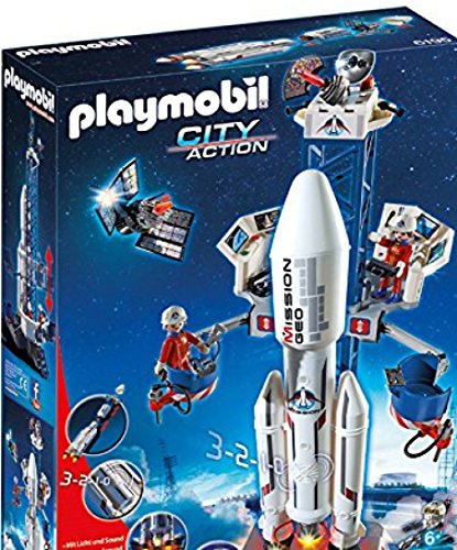 Mit Rakete Startrampe 6195 von PLAYMOBIL