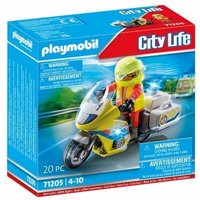 PLAYMOBIL® City Life 71205 Notarzt-Motorrad mit Blinklicht von PLAYMOBIL