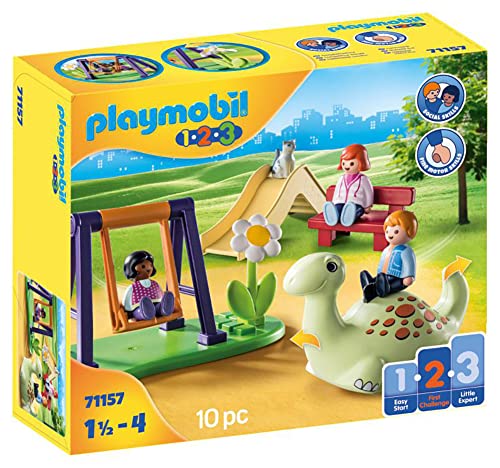 PLAYMOBIL 1.2.3 71157 Spielplatz, Lernspielzeug & Motorikspielzeug für Kleinkinder, Erstes Spielzeug für Kinder ab 1,5 bis 4 Jahre PLAYMOBIL 1.2.3 71157 Spielplatz, Lernspielzeug & Motorikspielzeug für Kleinkinder, Erstes Spielzeug für Kinder ab 1,5 bis 4 Jahre von PLAYMOBIL