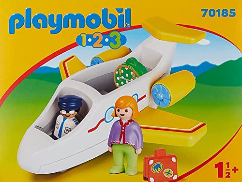 PLAYMOBIL 1.2.3. 70185 Passagierflugzeug, ab 18 Monaten von PLAYMOBIL