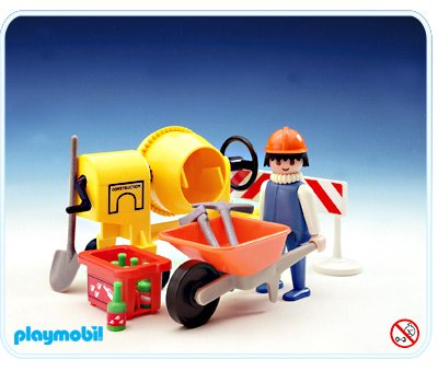 PLAYMOBIL 3562 Mörtelmischer Bauarbeiter von PLAYMOBIL