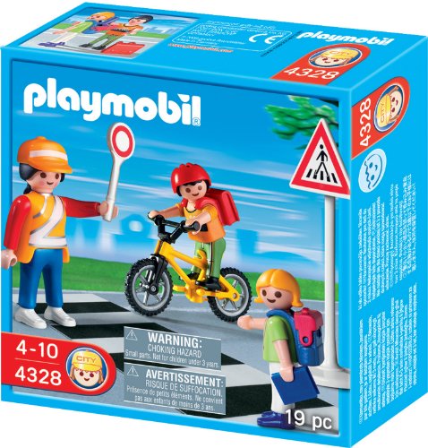 PLAYMOBIL 4328 Schulweghelferin mit Kindern von PLAYMOBIL