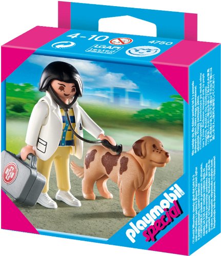 PLAYMOBIL 4750 Tierärztin mit Hund von PLAYMOBIL