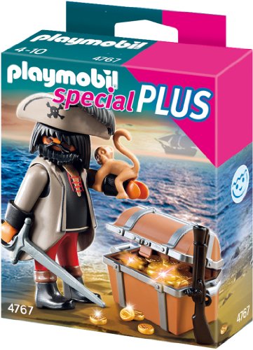 PLAYMOBIL 4767 Finsterer Pirat mit Schatztruhe von PLAYMOBIL