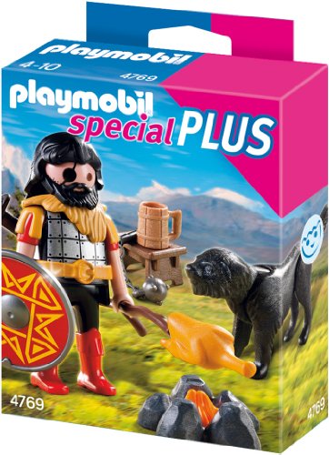 PLAYMOBIL 4769 Barbar mit Hund am Lagerfeuer von PLAYMOBIL