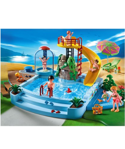 PLAYMOBIL 4858 Freibad mit Rutsche von PLAYMOBIL