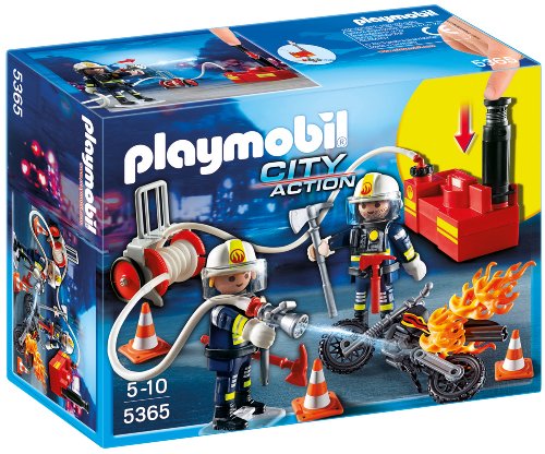 PLAYMOBIL 5365 Feuerwehrmänner Mit Löschpumpe von PLAYMOBIL