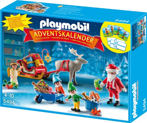 PLAYMOBIL 5494 Adventskalender Weihnachtsmann beim Geschenke packen von PLAYMOBIL