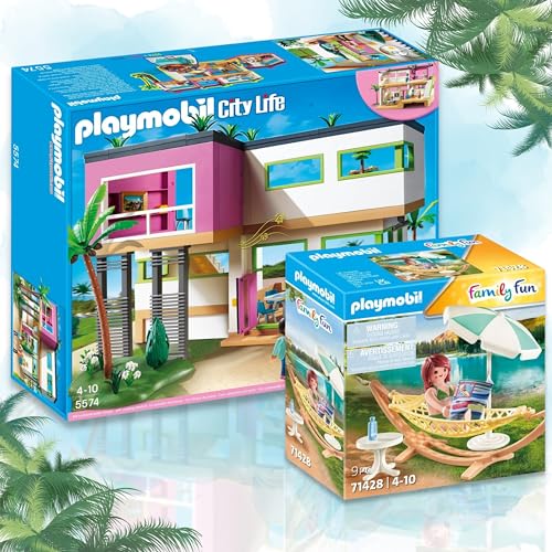 PLAYMOBIL 5574 City Life Moderne Luxusvilla Hängematte Stilvolles Wohnen und Entspannen im luxuriösen Zuhause! von PLAYMOBIL